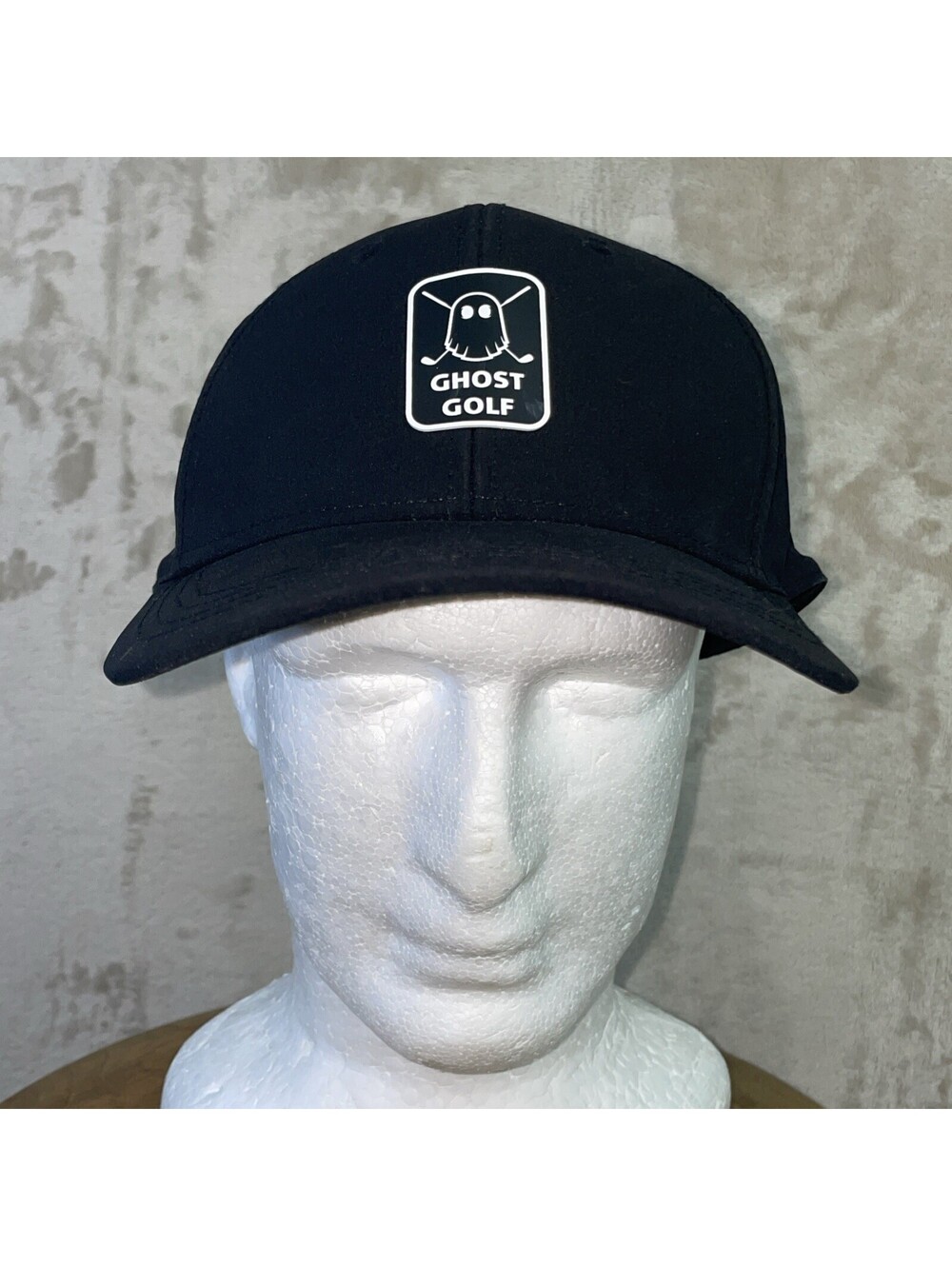 Ghost Golf Icon Patch Snapback Skyview Hat Cap Black - Excellent Condition
